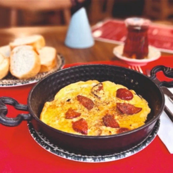 Eggs With Turkish Sausage (sucuk)