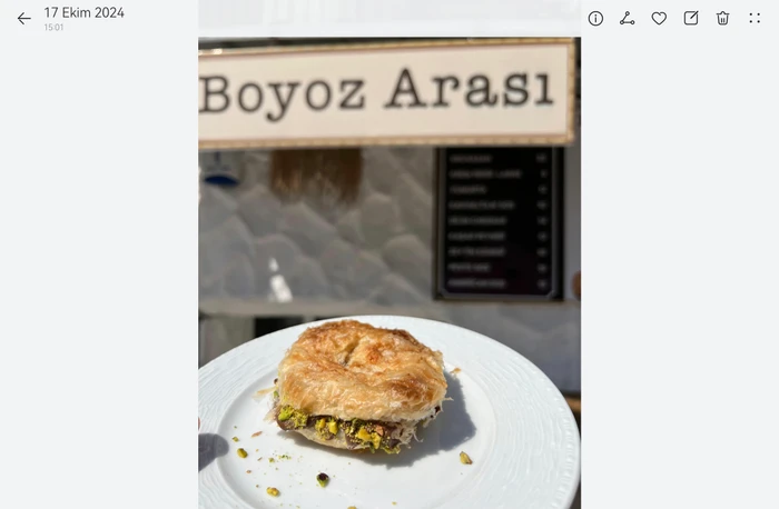 Boyoz with Chocolate and Antep Pistachio