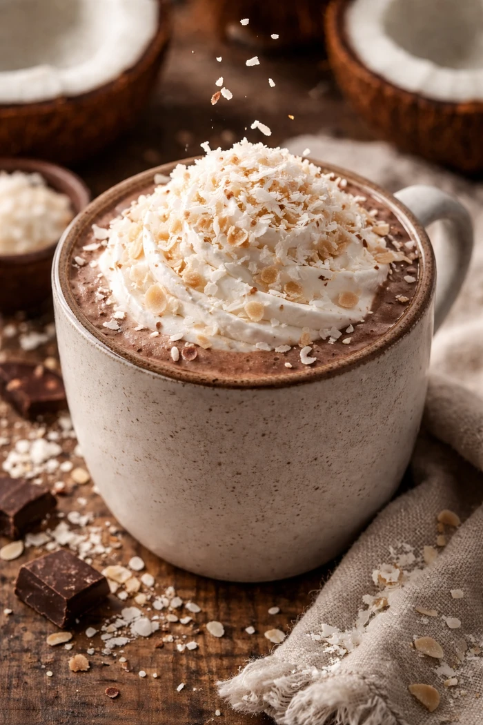 Coconut hot chocolate