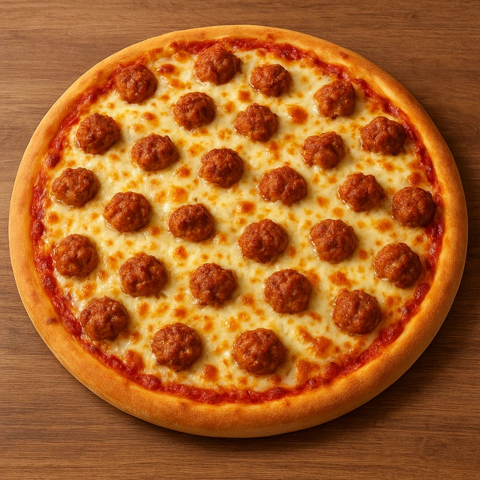 Meatball Pizza