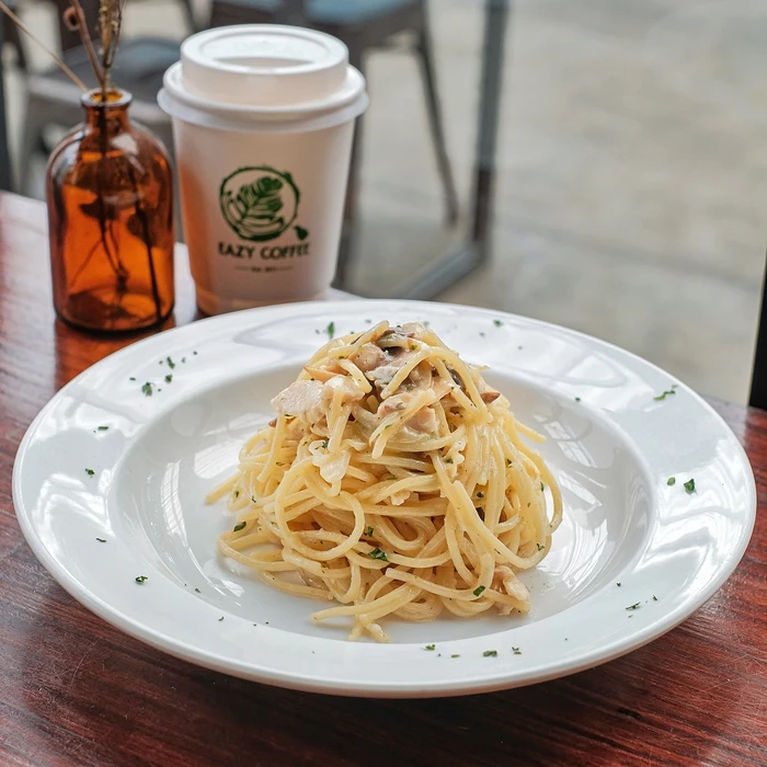 Chicken Alfredo Spaghetti 