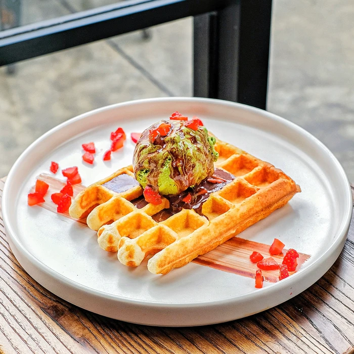 Waffle Green Tea & Chocoberry