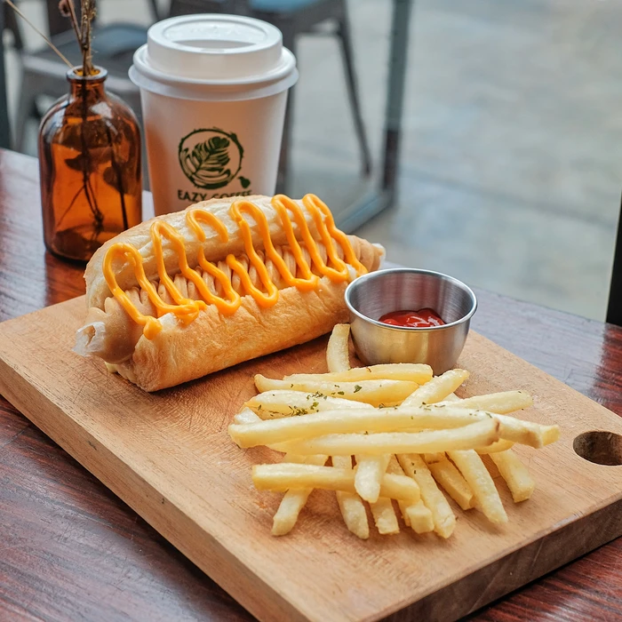 Triple Cheese Hotdog
