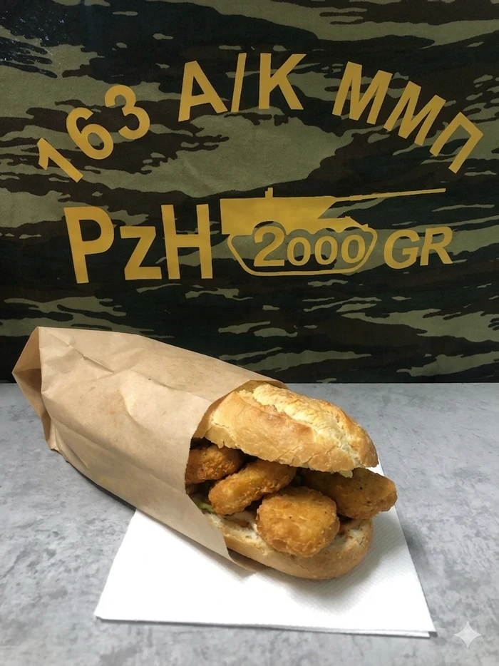 Simple Chicken Nugget Sandwich